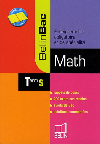 Math terminale S, enseignements obligatoire et de spécialité