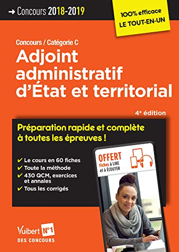 Adjoint administratif d'Etat et territorial : concours 2018-2019, categorie C