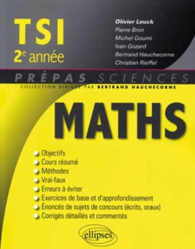 Mathématiques TSI, 2e année