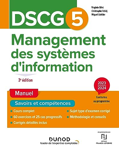 DSCG 5, management des systèmes d'information : manuel, savoirs et compétences : 2023-2024