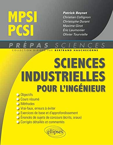 Sciences industrielles pour l'ingénieur MPSI-PCSI