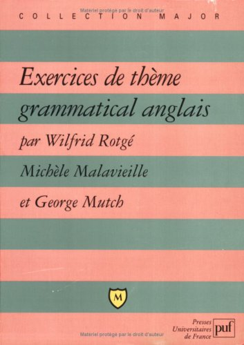 Exercices de thème grammatical anglais