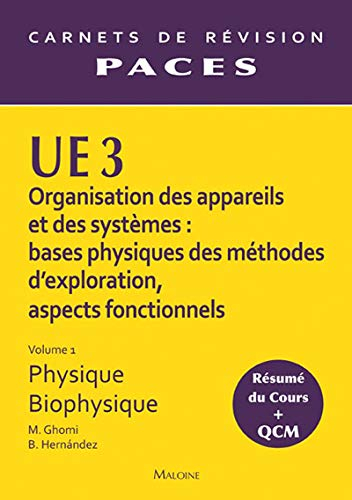 UE3 organisation des appareils et des systèmes : bases physiques des méthodes d'exploration, aspects