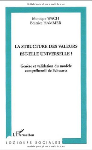 La structure des valeurs est-elle universelle ? : genèse et validation du modèle compréhensif de Sch