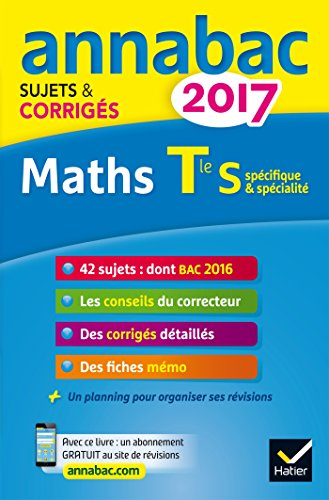 Maths terminale S, spécifique & spécialité : 2017