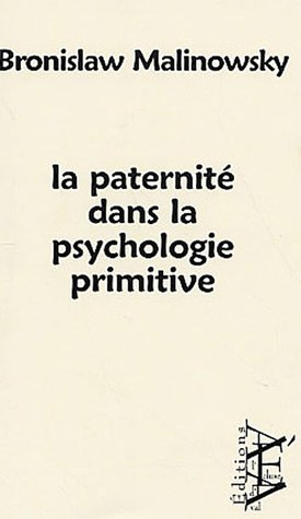 La paternité dans la psychologie primitive
