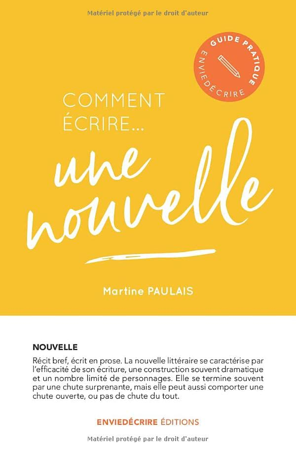 Comment écrire une nouvelle de Martine Paulais Recyclivre
