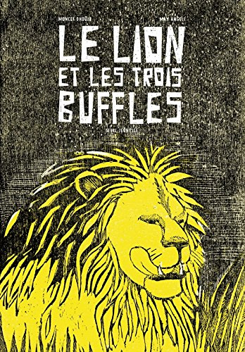 le lion et les trois buffles