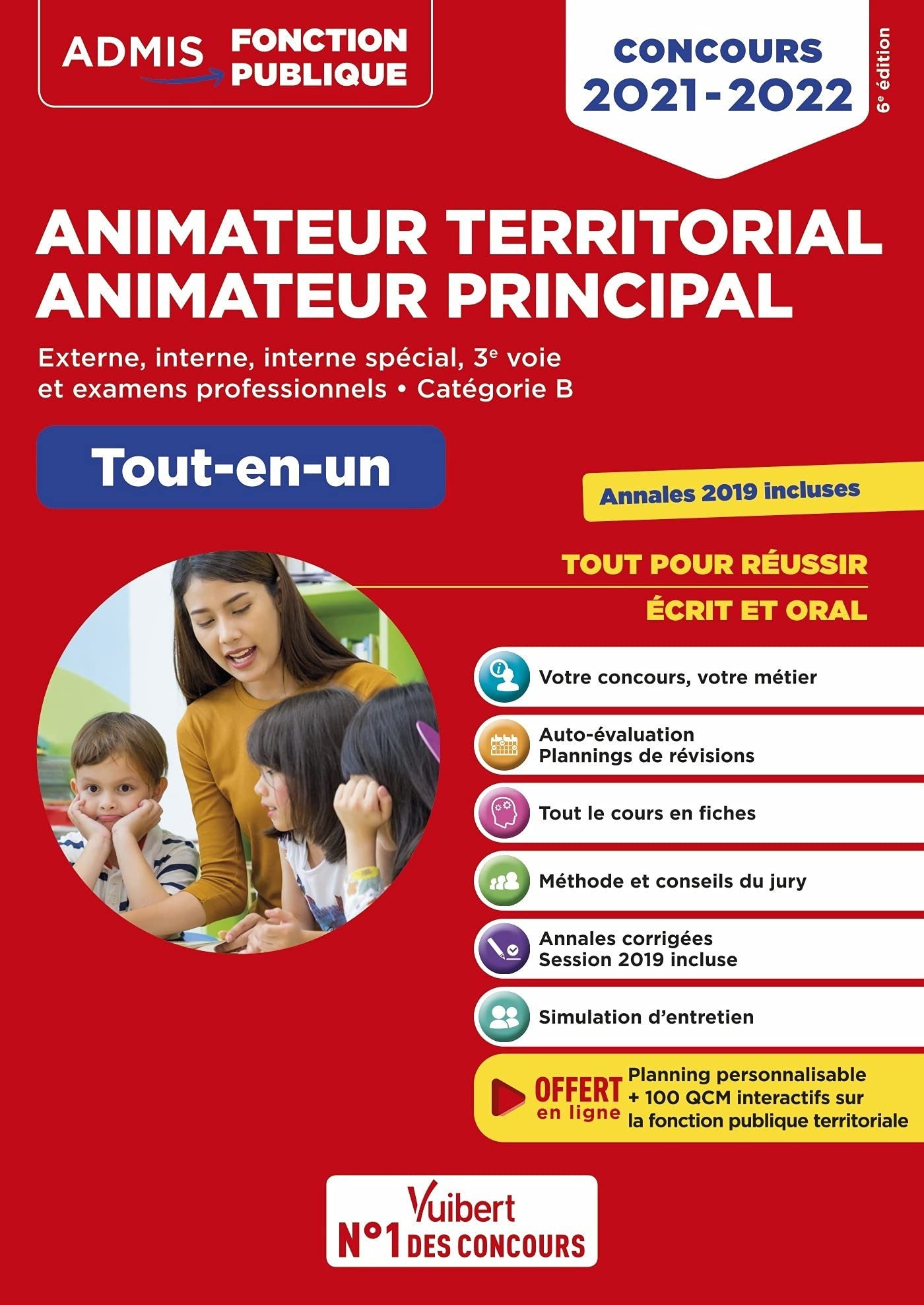 Animateur territorial, animateur principal : externe, interne, interne spécial, 3e voie et examens p