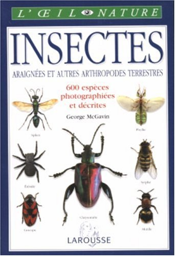 Insectes : araignées et autres arthropodes terrestres : 600 espèces photographiées et décrites