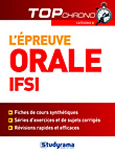 L'épreuve orale IFSI : catégorie B