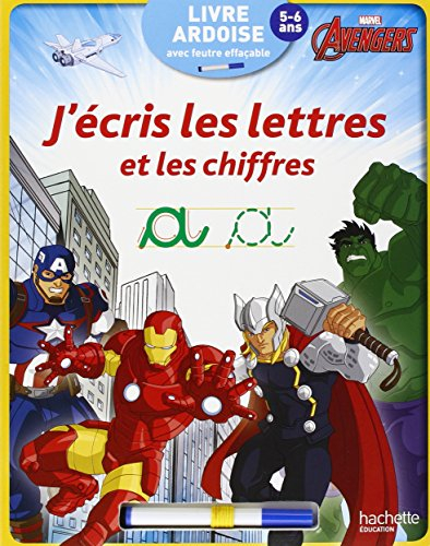 Avengers : j'écris les lettres et les chiffres : 5-6 ans