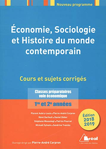 Economie, sociologie et histoire du monde contemporain, 2018-2019 : classes préparatoires voie écono