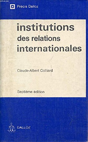 institutions des relations internationales
