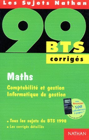 Maths, BTS 99, comptabilité et gestion, informatique de gestion