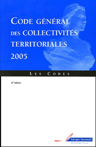 Code général des collectivités territoriales : 2005