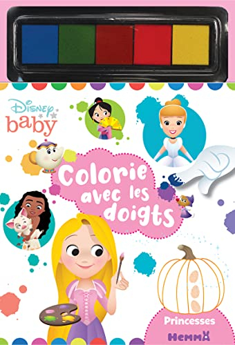 Disney baby : princesses : colorie avec les doigts