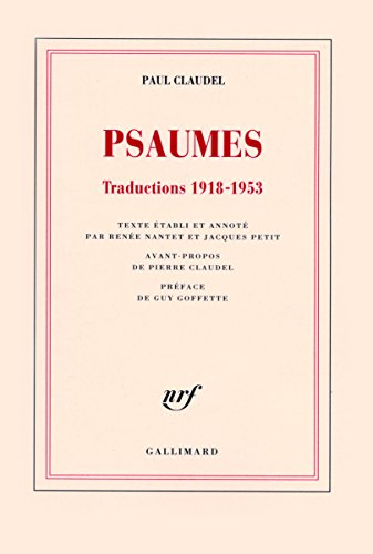 Psaumes : traductions 1918-1953