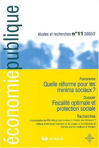 Economie publique, n° 11. Fiscalité optimale et protection sociale