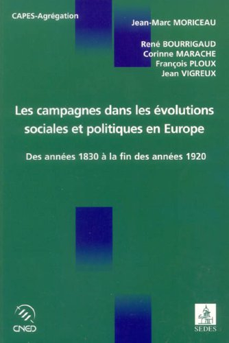 Les campagnes dans les évolutions sociales et politiques en Europe : des années 1830 à la fin des an