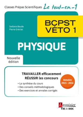 Physique BCPST-Véto 1 : annales 2015-2016