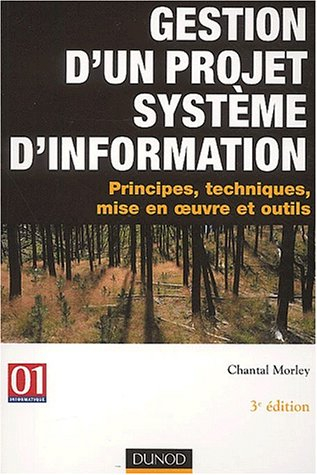 gestion d'un projet système d'information : principes, techniques, mise en oeuvre et outils