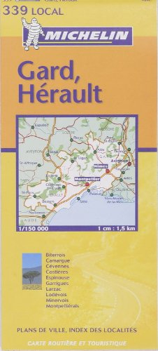carte routière : gard - hérault, n, 11339