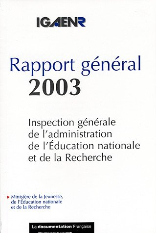 Rapport général 2003