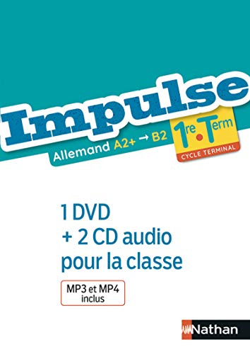 Impulse, allemand A2+-B2, 1re, terminale : 1 DVD + 2 CD audio pour la classe