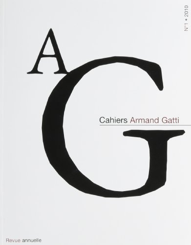AG, cahiers Armand Gatti, n° 1