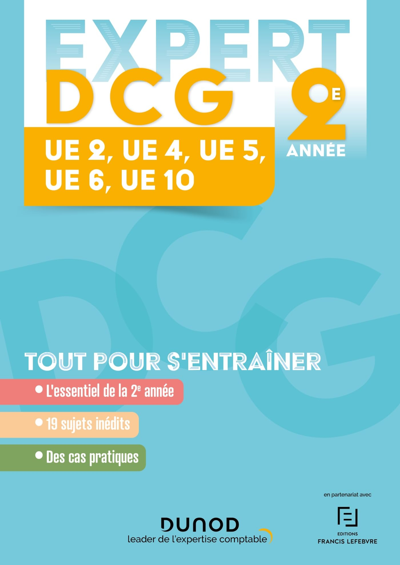 Expert DCG 2e année : UE 2, UE 4, UE 5, UE 6, UE 10 : tout pour s'entraîner