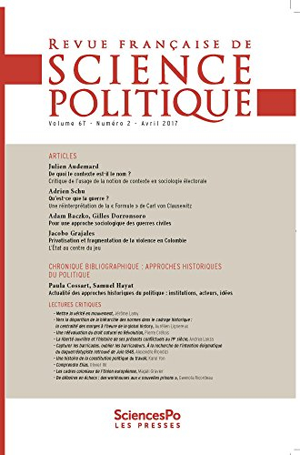 Revue française de science politique, n° 67-2