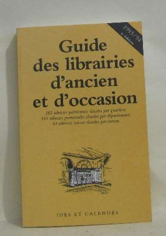 guide des librairies d'ancien et d'occasion 1993/94 6 e