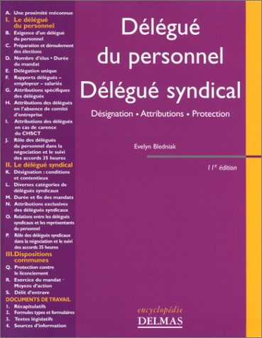 Le délégué du personnel, délégué syndical : désignation, attributions, protection