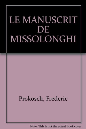 Le manuscrit de Missolonghi