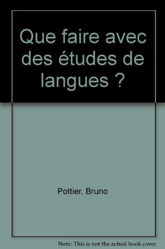 que faire avec des études de langues ?