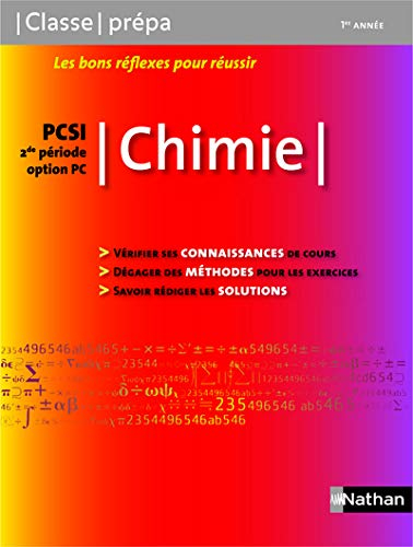 Chimie : PCSI 2e période option PC : 1re année