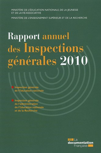 Rapport annuel des inspections générales 2010
