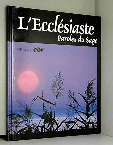 Le livre de l'Ecclésiaste