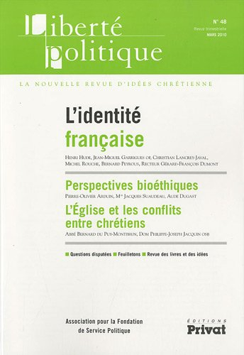 Liberté politique, n° 48. L'identité française