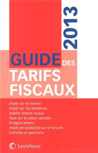 Guide des tarifs fiscaux 2013