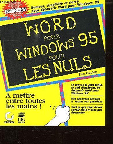 word 6 windows pour les nuls