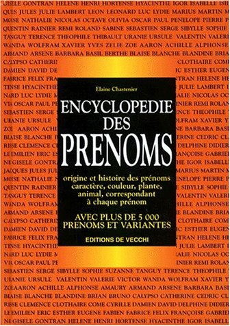 Encyclopédie des prénoms