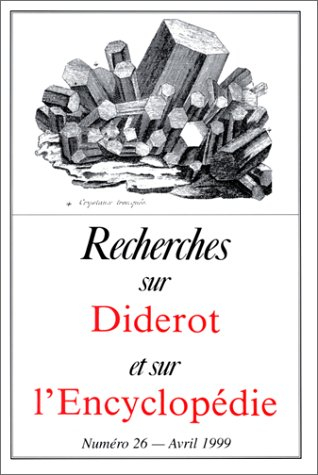 Recherches sur Diderot et sur l'Encyclopédie, n° 26. Diderot, philosophie, matérialisme