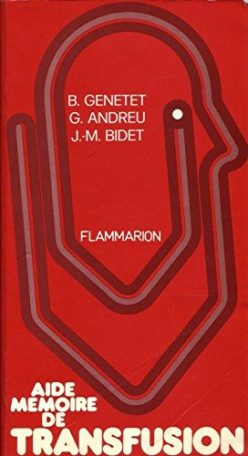 aide-mémoire de transfusion