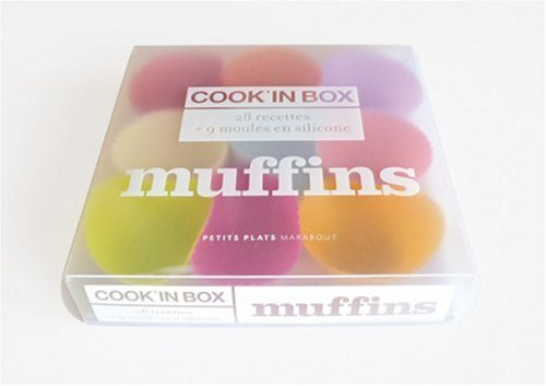 Cook'in box. Muffins : 28 recettes + 9 moules en silicone : les recettes de Bob