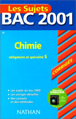 Chimie S, obligatoire et spécialité, bac 2001