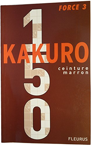 Grilles de Kakuro Ceinture Marron