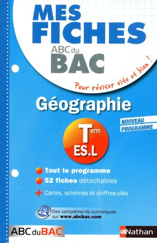 Géographie terminale ES, L : nouveau programme