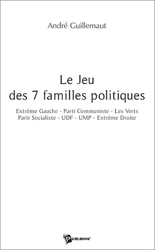 Le jeu des 7 familles politiques : extrême gauche, Parti communiste, les Verts, Parti socialiste, UD